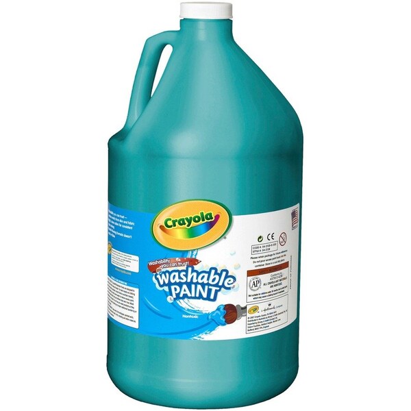 Crayola Paint, Washable, 1 Gallon, Turquoise CYO54212848 - main